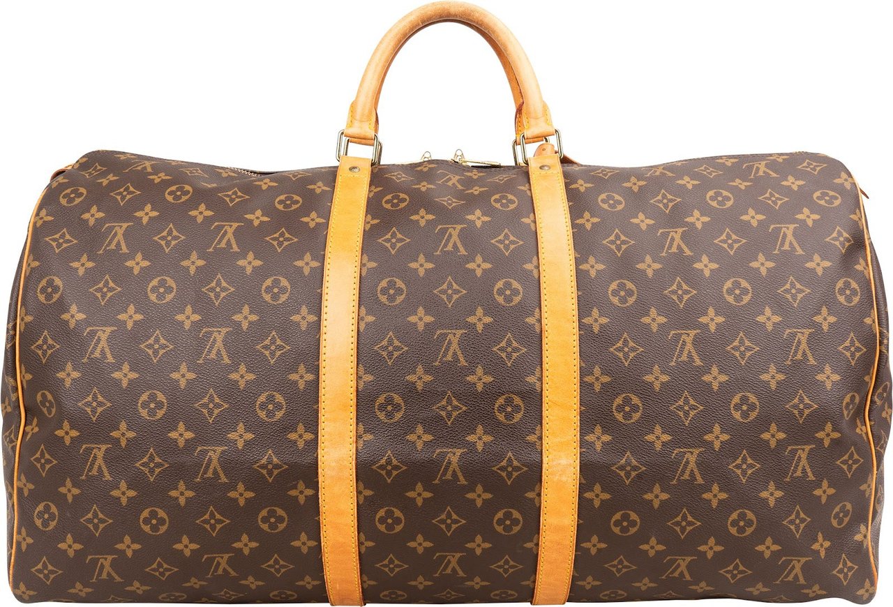 Louis Vuitton Monogram Canvas Keepall 60 Travel Bag Bruin