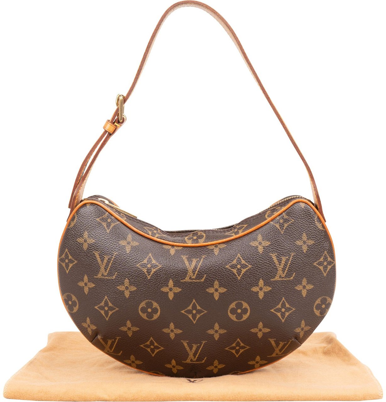Louis Vuitton Monogram Canvas Croissant PM Shoulder Bag Bruin
