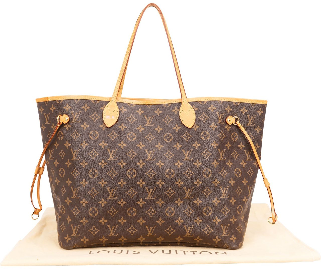 Louis Vuitton Monogram Canvas Neverfull GM Shoulder Bag (M.A) Bruin