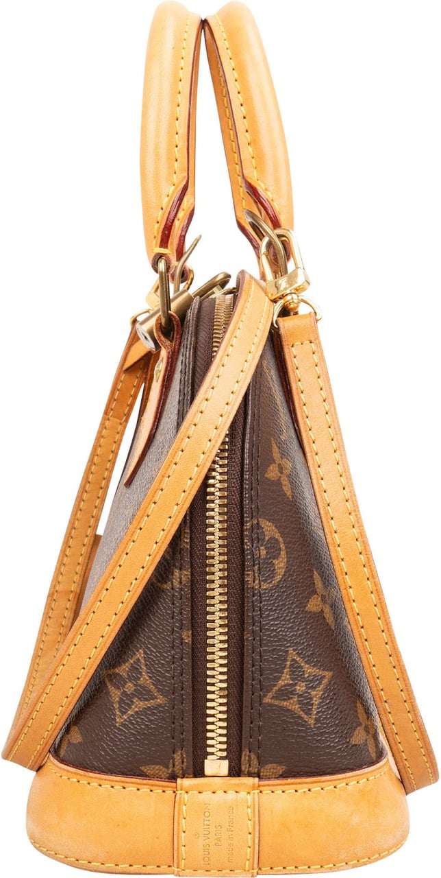 Louis Vuitton Monogram Canvas Alma BB Handbag Bruin