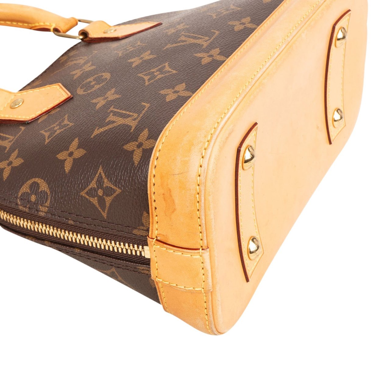Louis Vuitton Monogram Canvas Alma BB Handbag Bruin