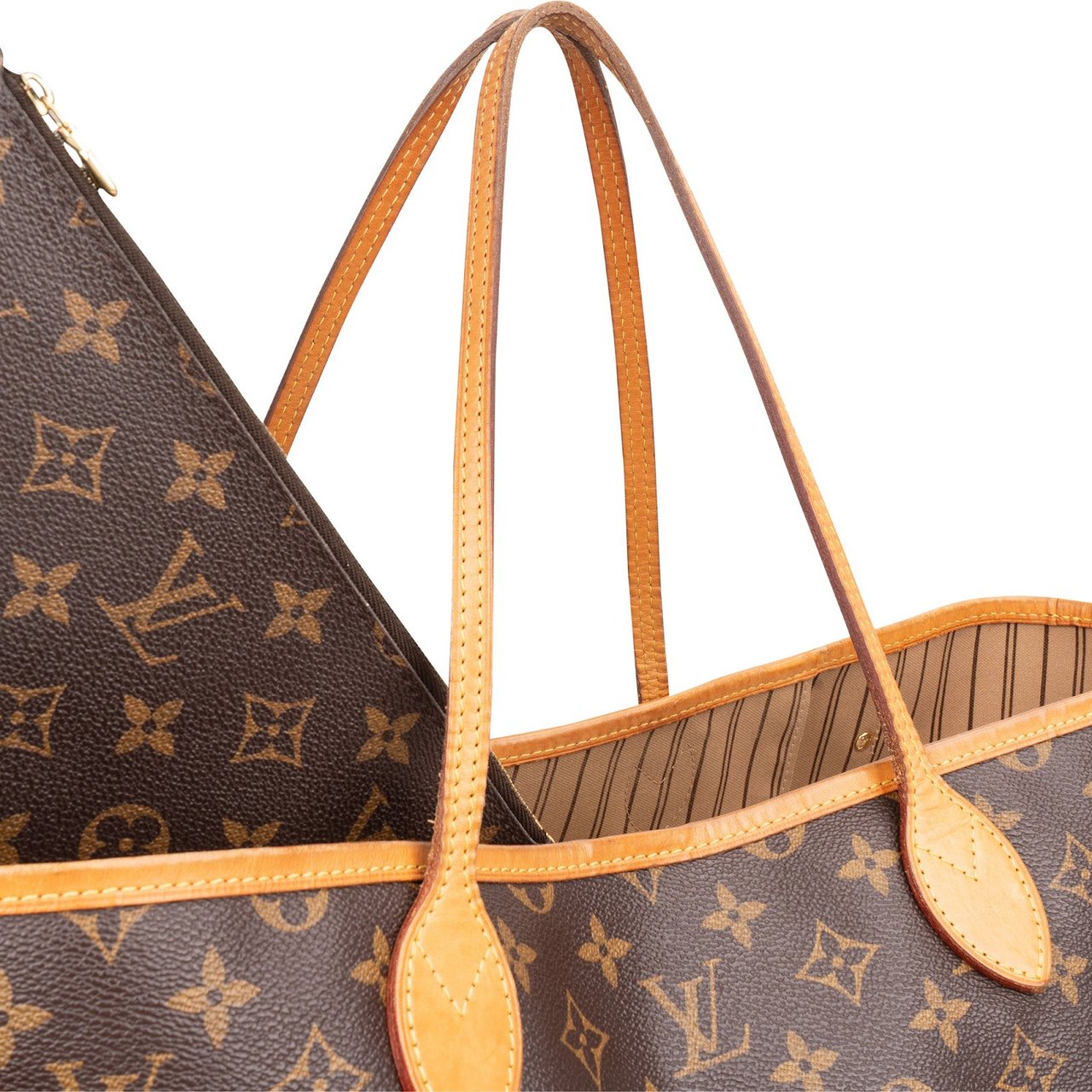 Louis Vuitton Monogram Canvas Neverfull GM Shoulder Bag Bruin
