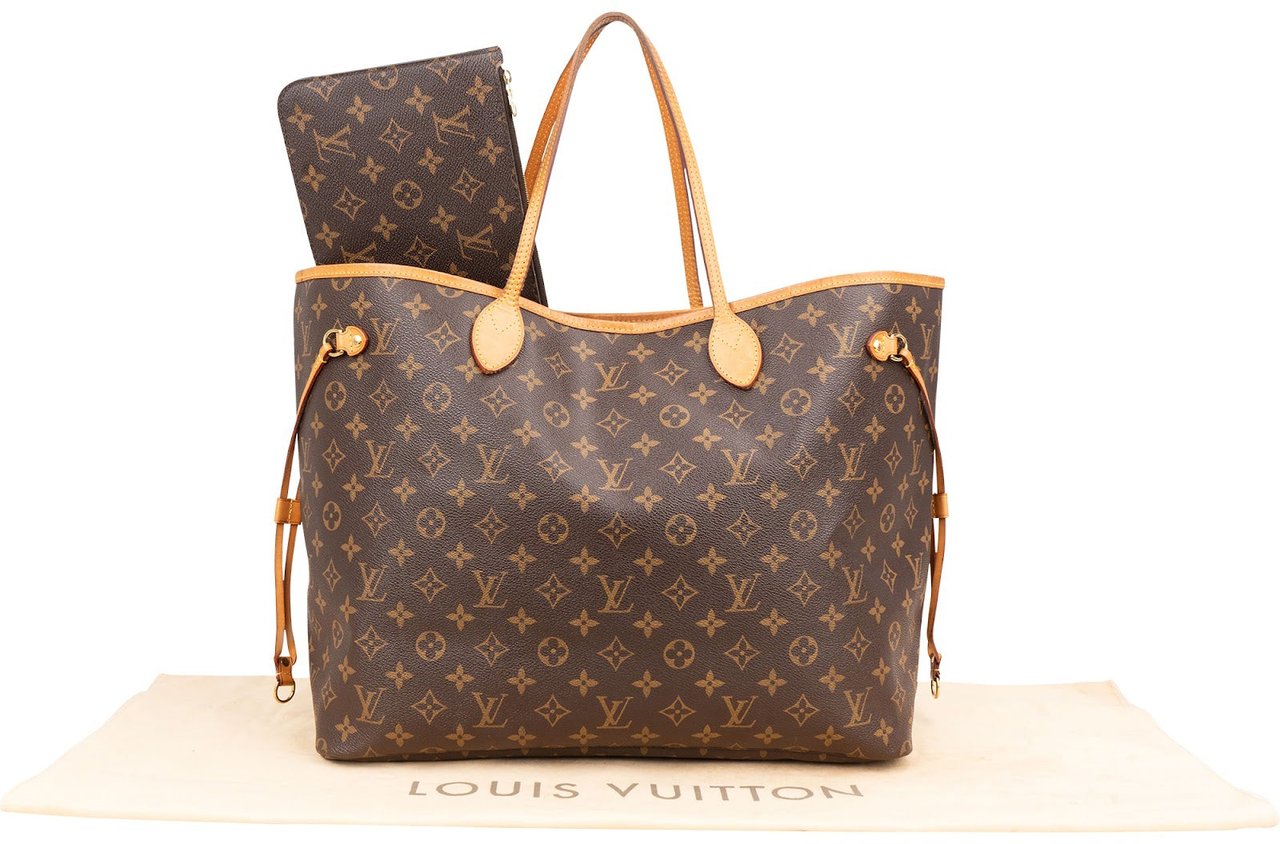 Louis Vuitton Monogram Canvas Neverfull GM Shoulder Bag Bruin