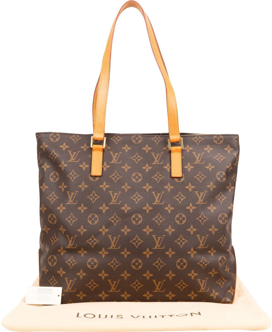 Louis Vuitton Monogram Canvas Cabas Mezzo Shoulder Bag Bruin