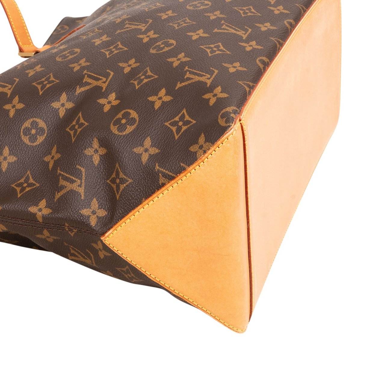 Louis Vuitton Monogram Canvas Cabas Mezzo Shoulder Bag Bruin