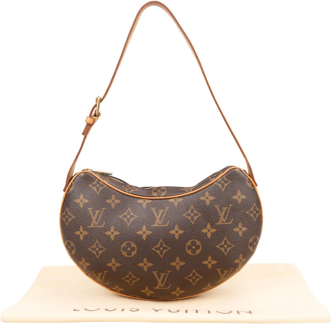 Louis Vuitton Monogram Canvas Croissant PM Shoulder Bag Bruin