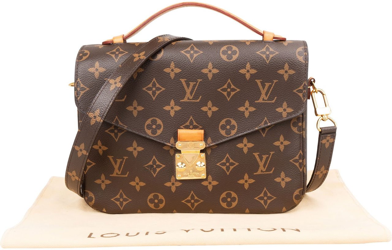 Louis Vuitton Monogram Canvas Pochette Métis Handbag Bruin