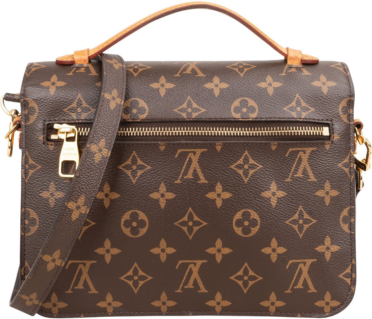 Louis Vuitton Monogram Canvas Pochette Métis Handbag Bruin