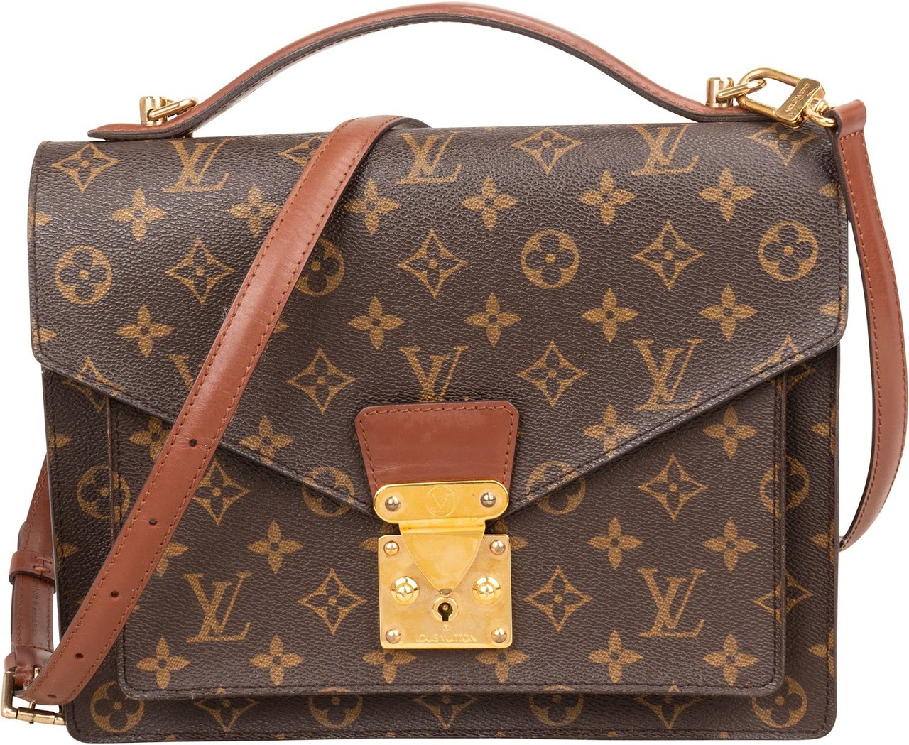 Louis Vuitton Monogram Canvas Monceau Handbag Bruin