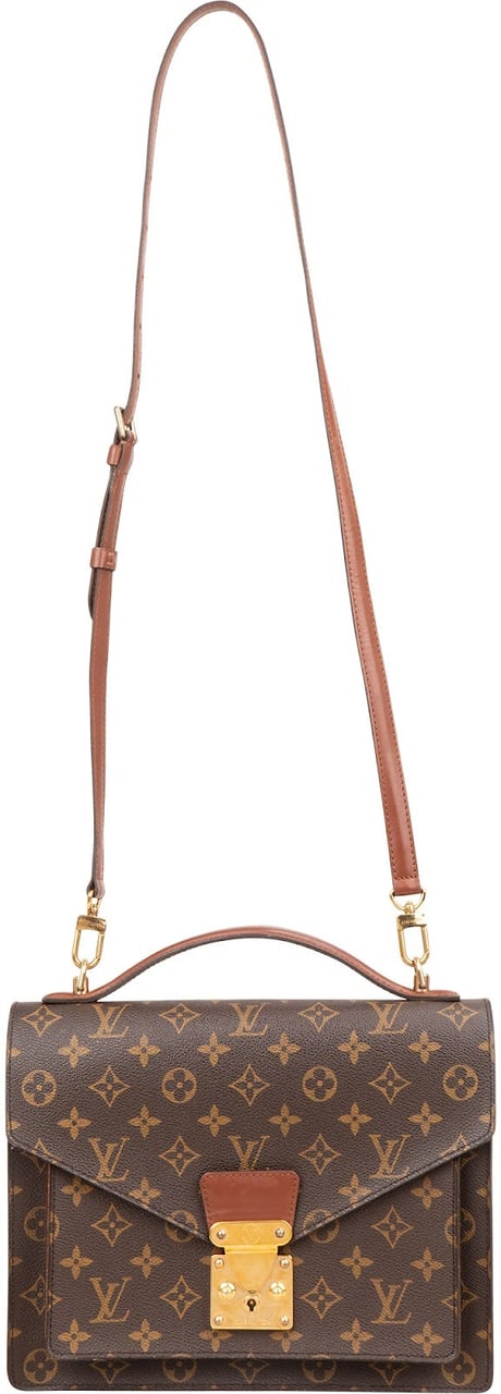 Louis Vuitton Monogram Canvas Monceau Handbag Bruin
