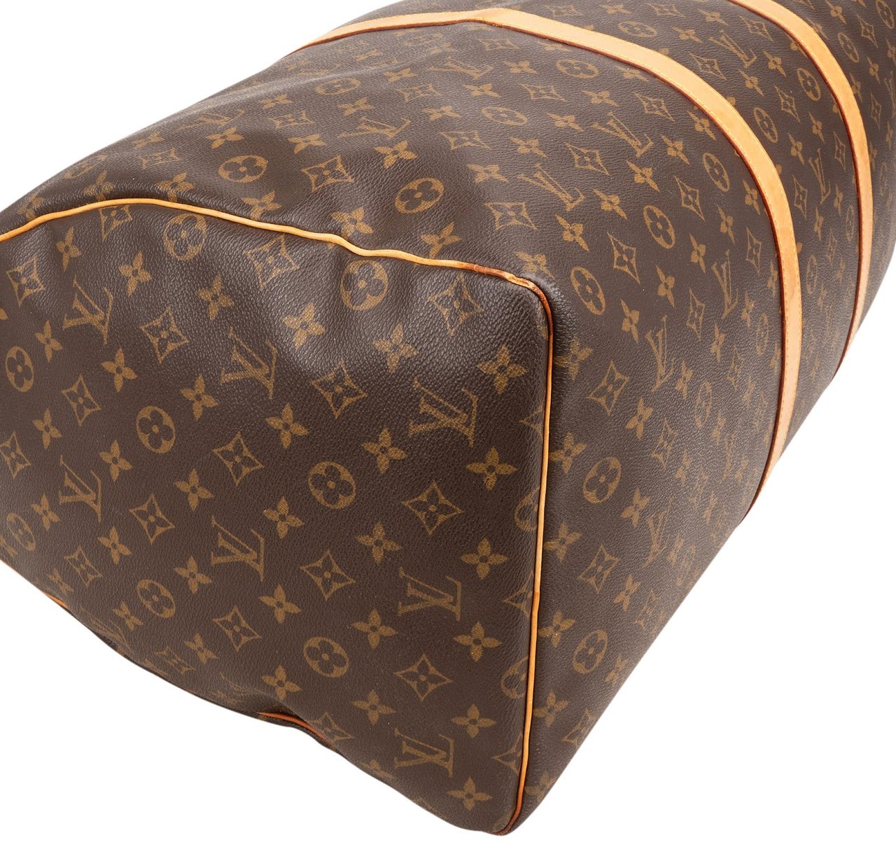 Louis Vuitton Monogram Canvas Keepall 60 Travel Bag Bruin