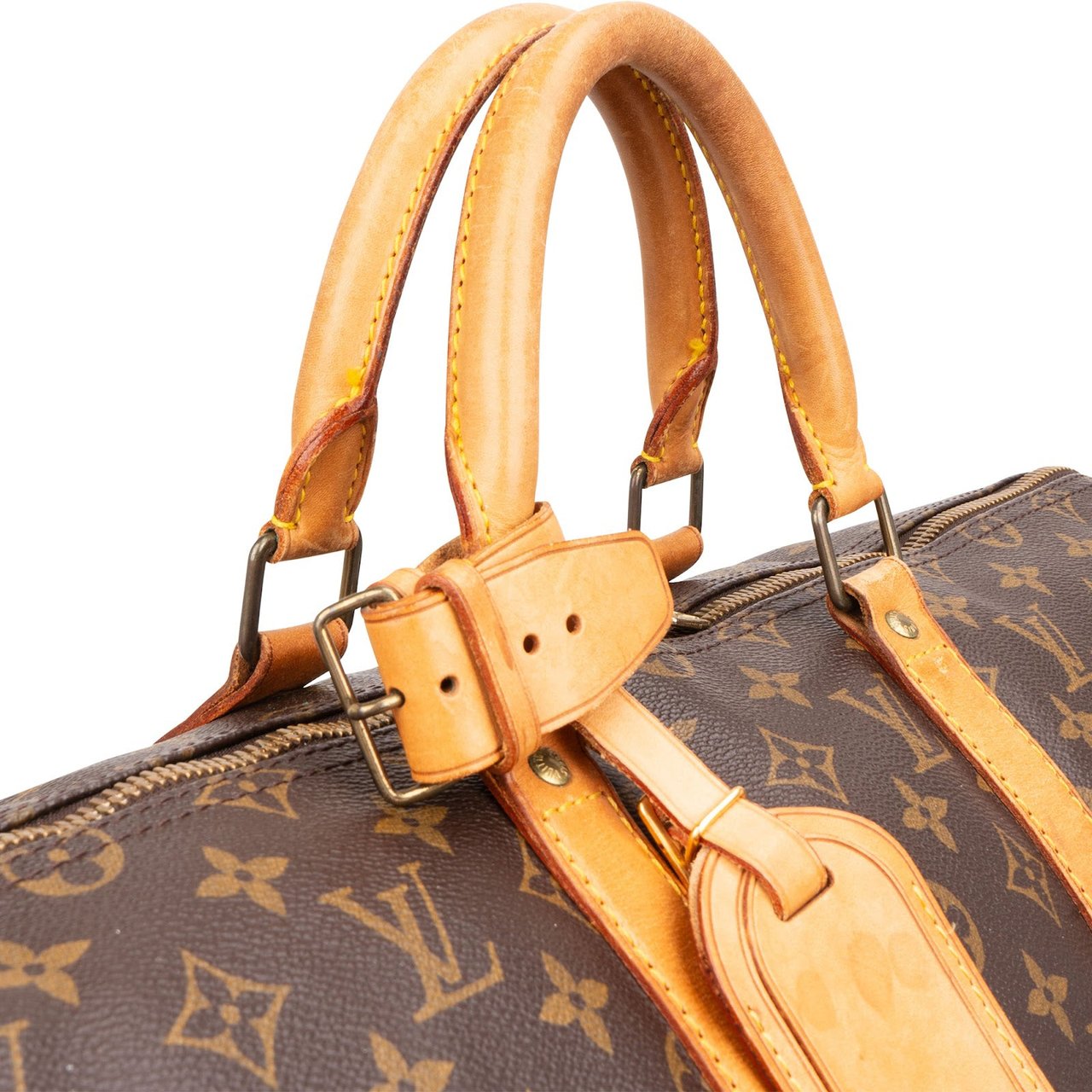 Louis Vuitton Monogram Canvas Keepall 50 Travel Bag Bruin