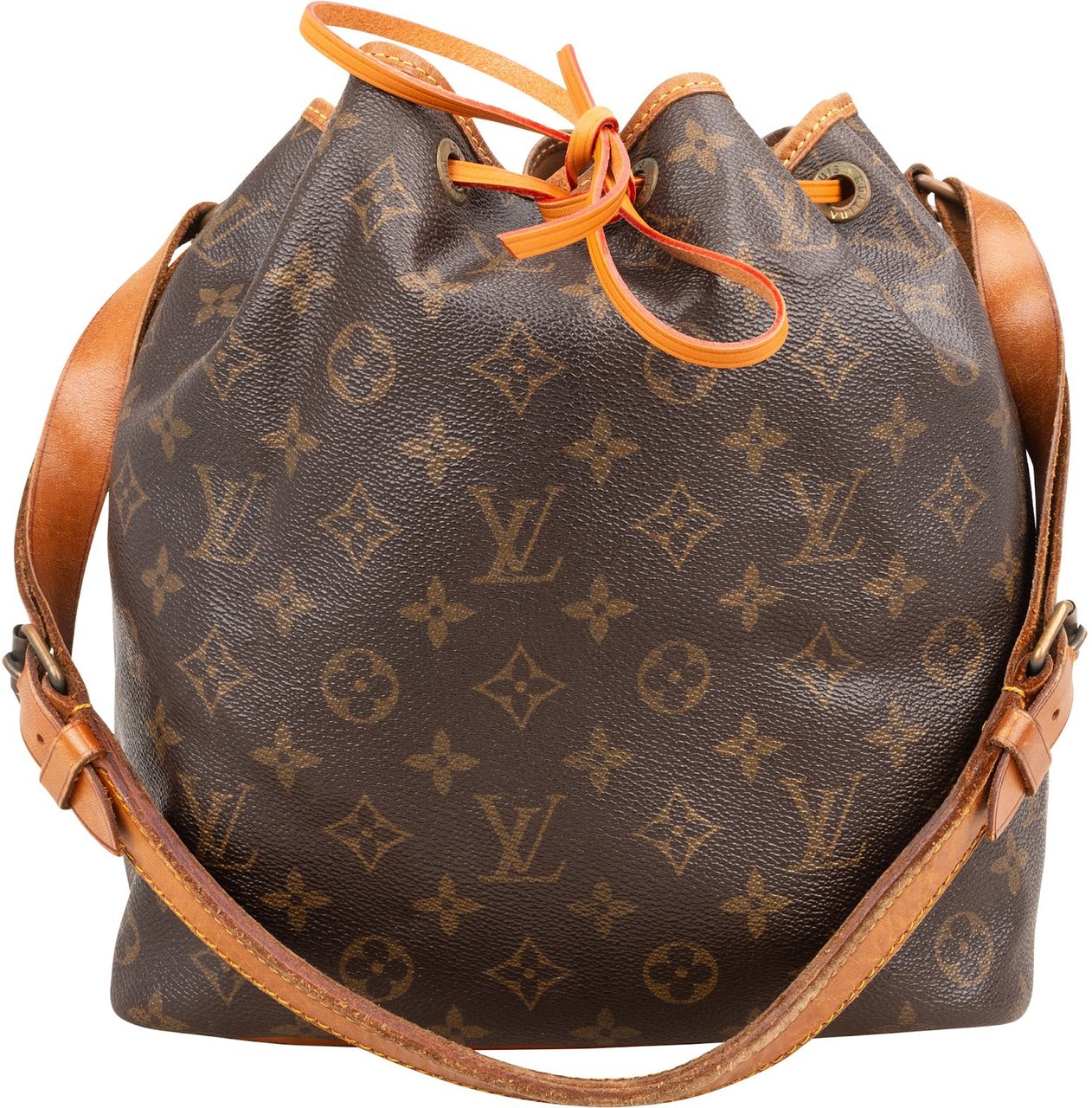 Louis Vuitton Monogram Canvas Sac Noé Petit Shoulder Bag Bruin