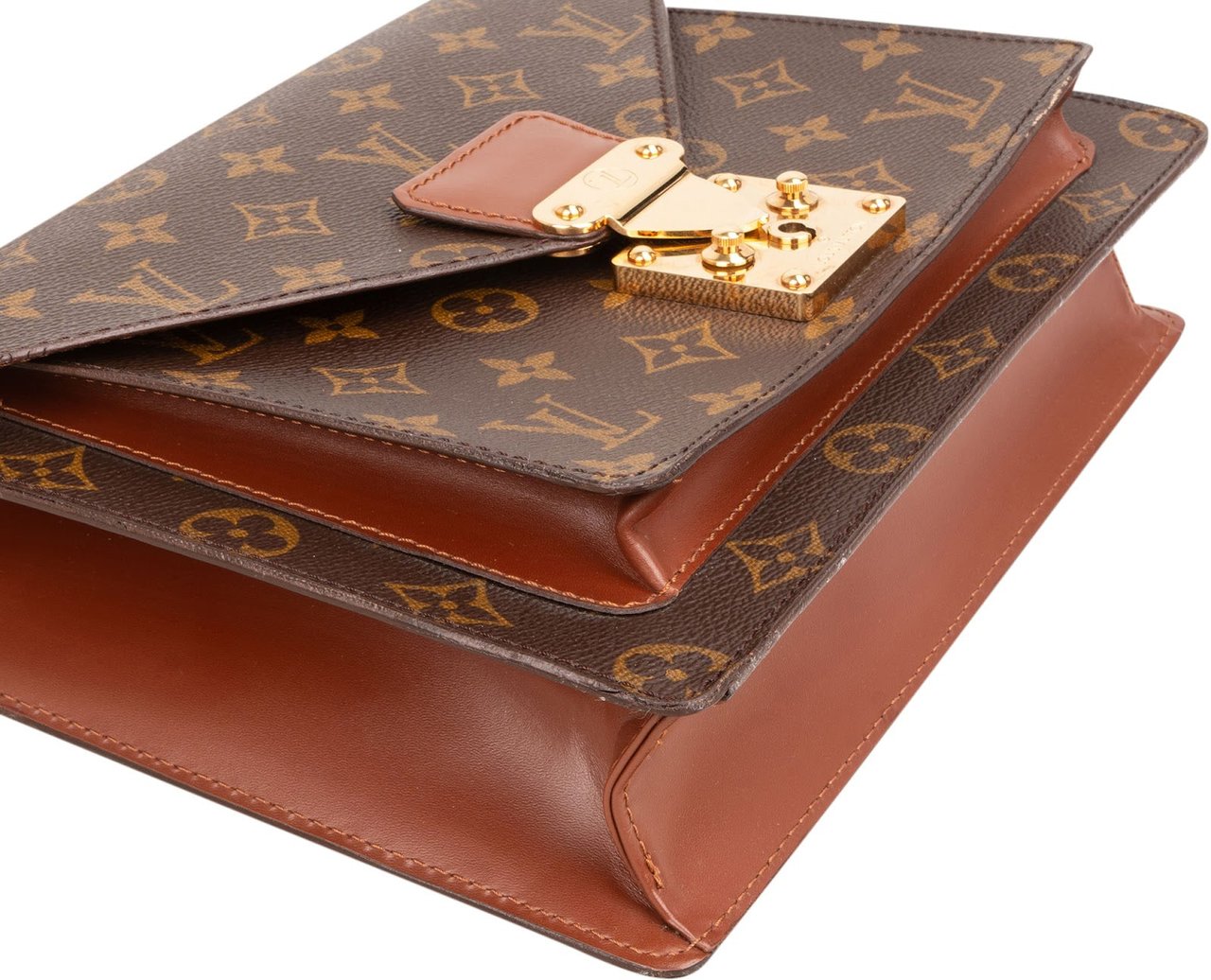 Louis Vuitton Monogram Canvas Monceau Handbag Bruin