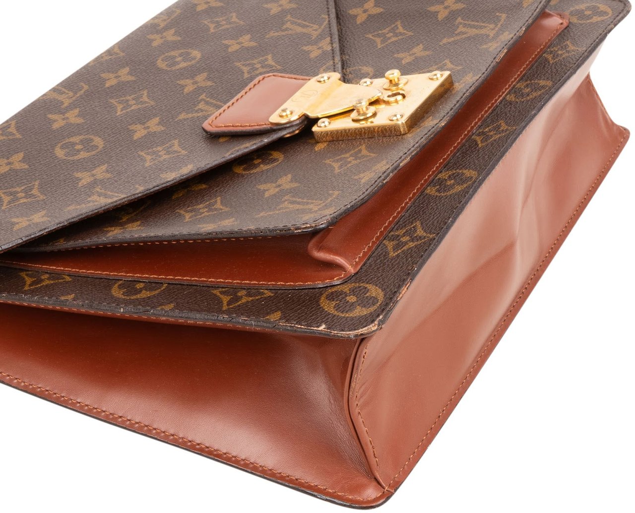 Louis Vuitton Monogram Canvas Monceau Handbag Bruin