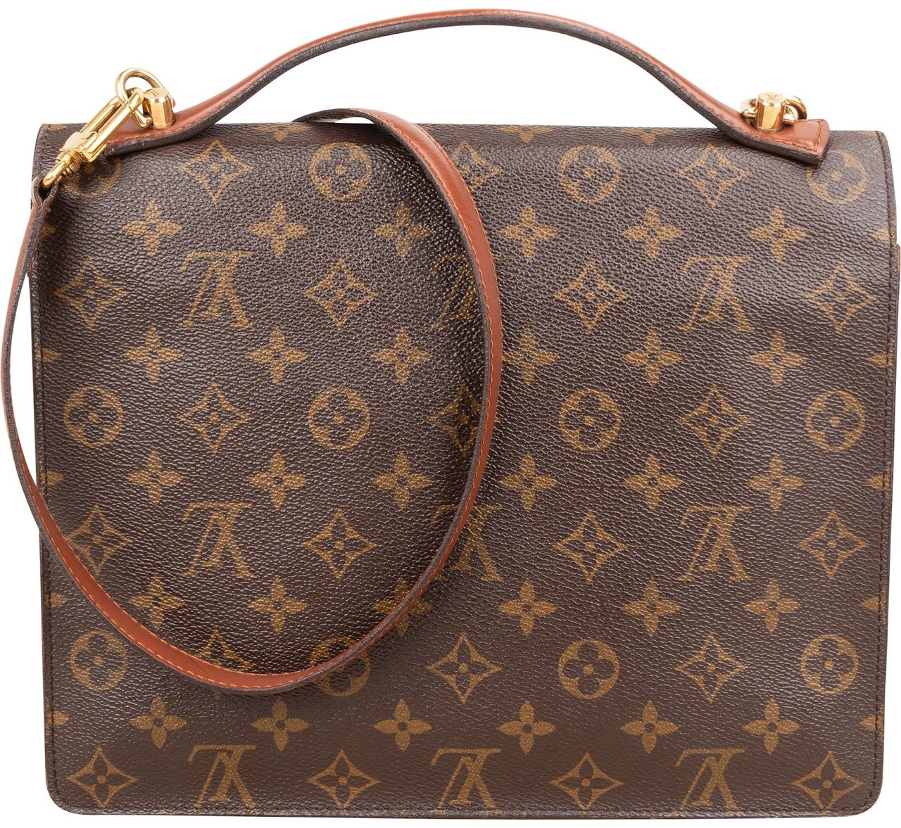 Louis Vuitton Monogram Canvas Monceau Handbag Bruin