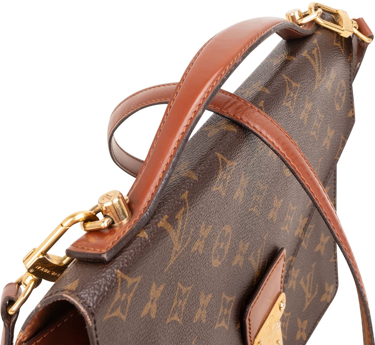 Louis Vuitton Monogram Canvas Monceau Handbag Bruin