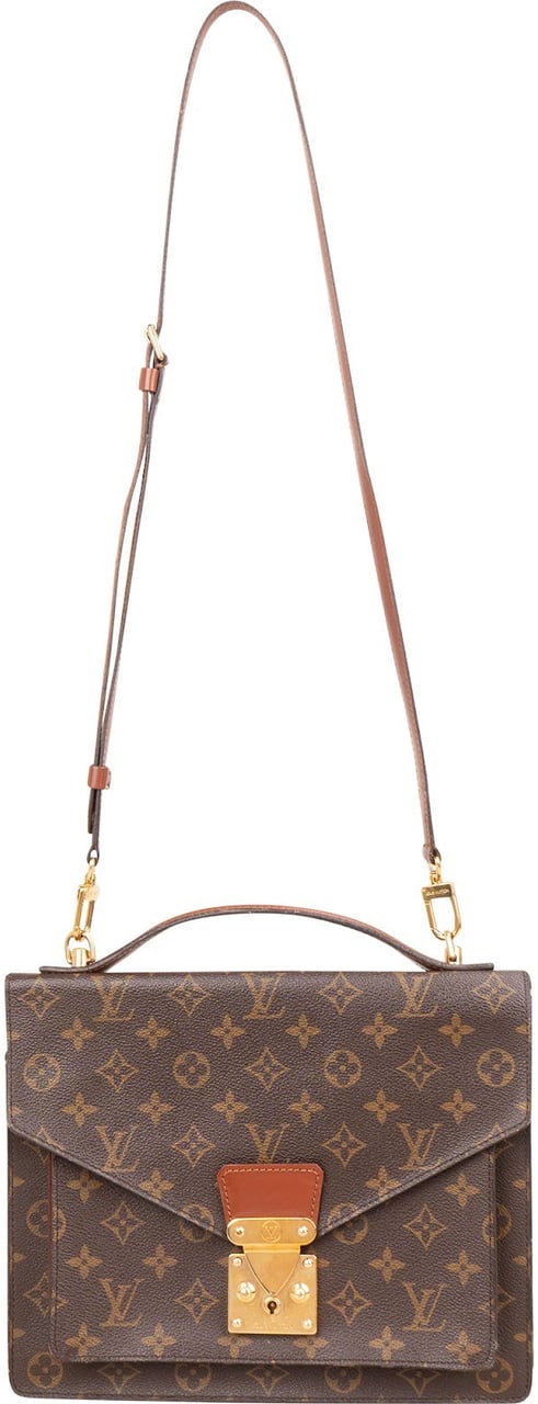 Louis Vuitton Monogram Canvas Monceau Handbag Bruin