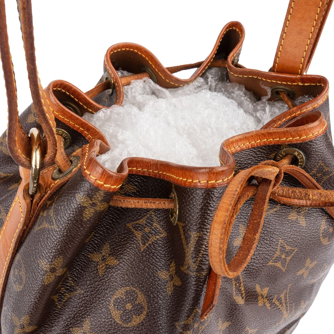 Louis Vuitton Monogram Canvas Sac Noé Petit Shoulder Bag Bruin