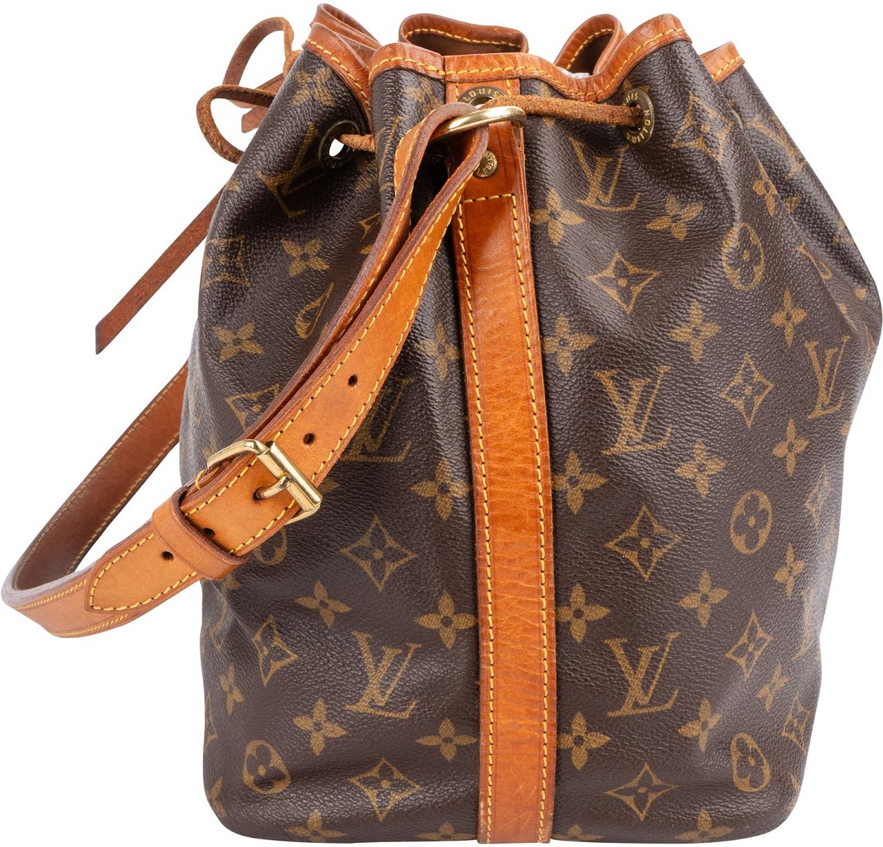 Louis Vuitton Monogram Canvas Sac Noé Petit Shoulder Bag Bruin