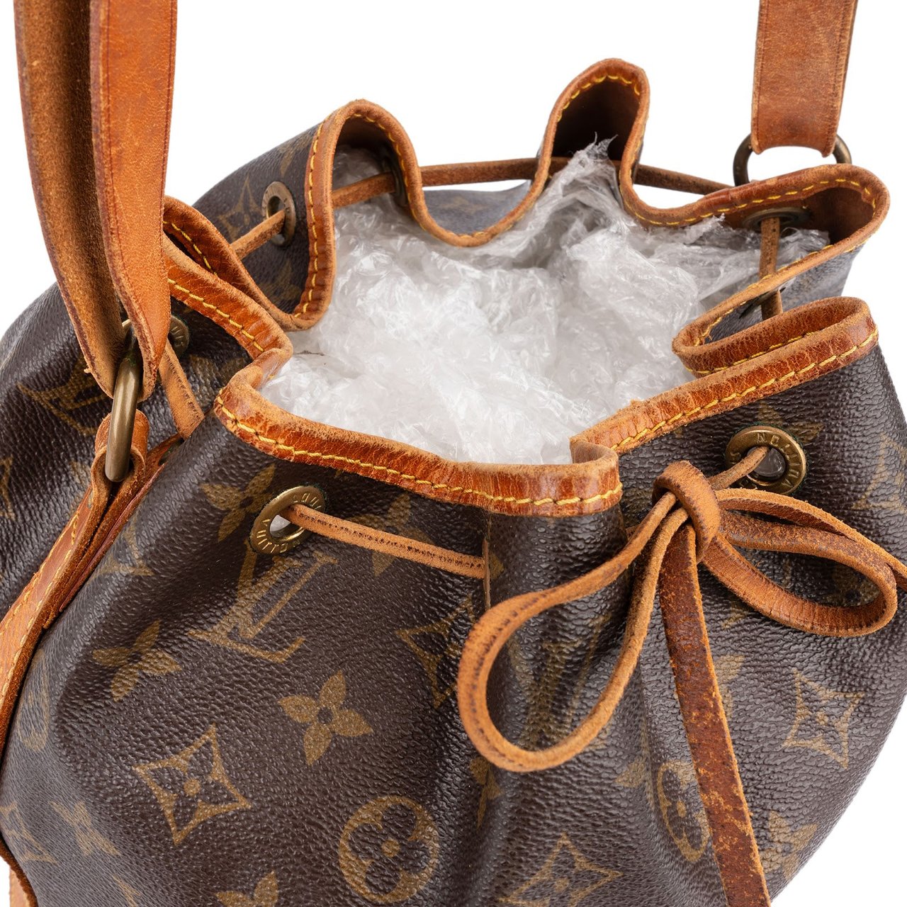 Louis Vuitton Monogram Canvas Sac Noé Petit Shoulder Bag Bruin