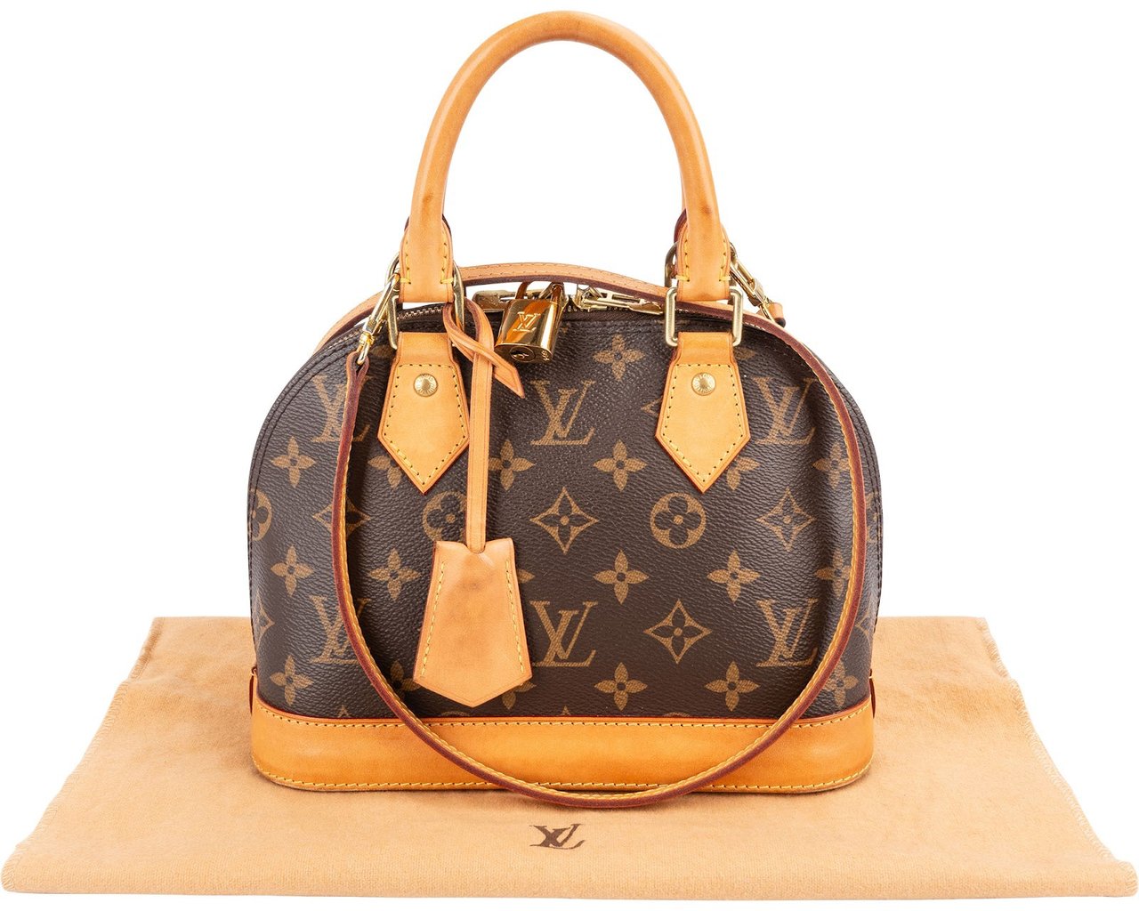 Louis Vuitton Monogram Canvas Alma BB Handbag Bruin