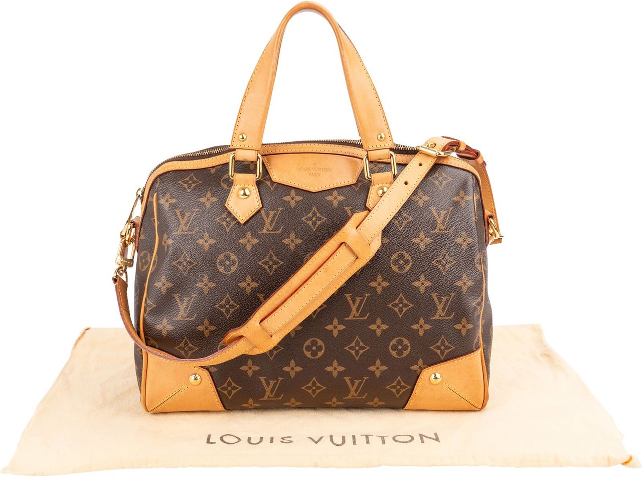 Louis Vuitton Monogram Canvas Retiro PM Handbag Bruin