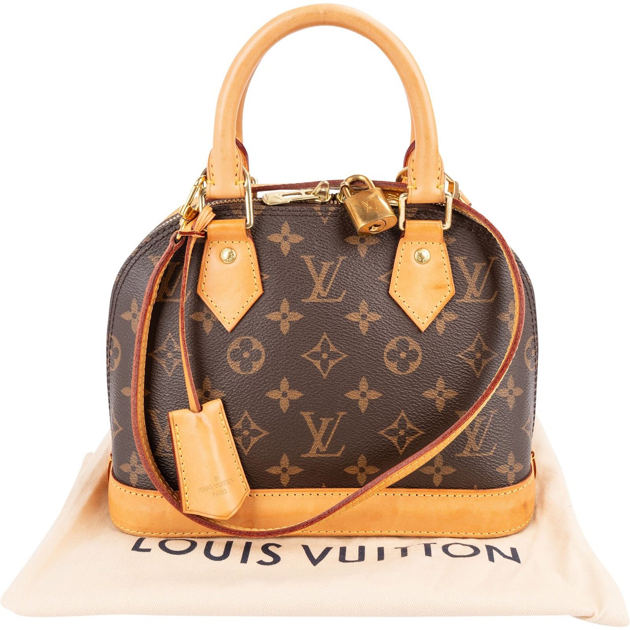 Louis Vuitton Monogram Canvas Alma BB Handbag Bruin