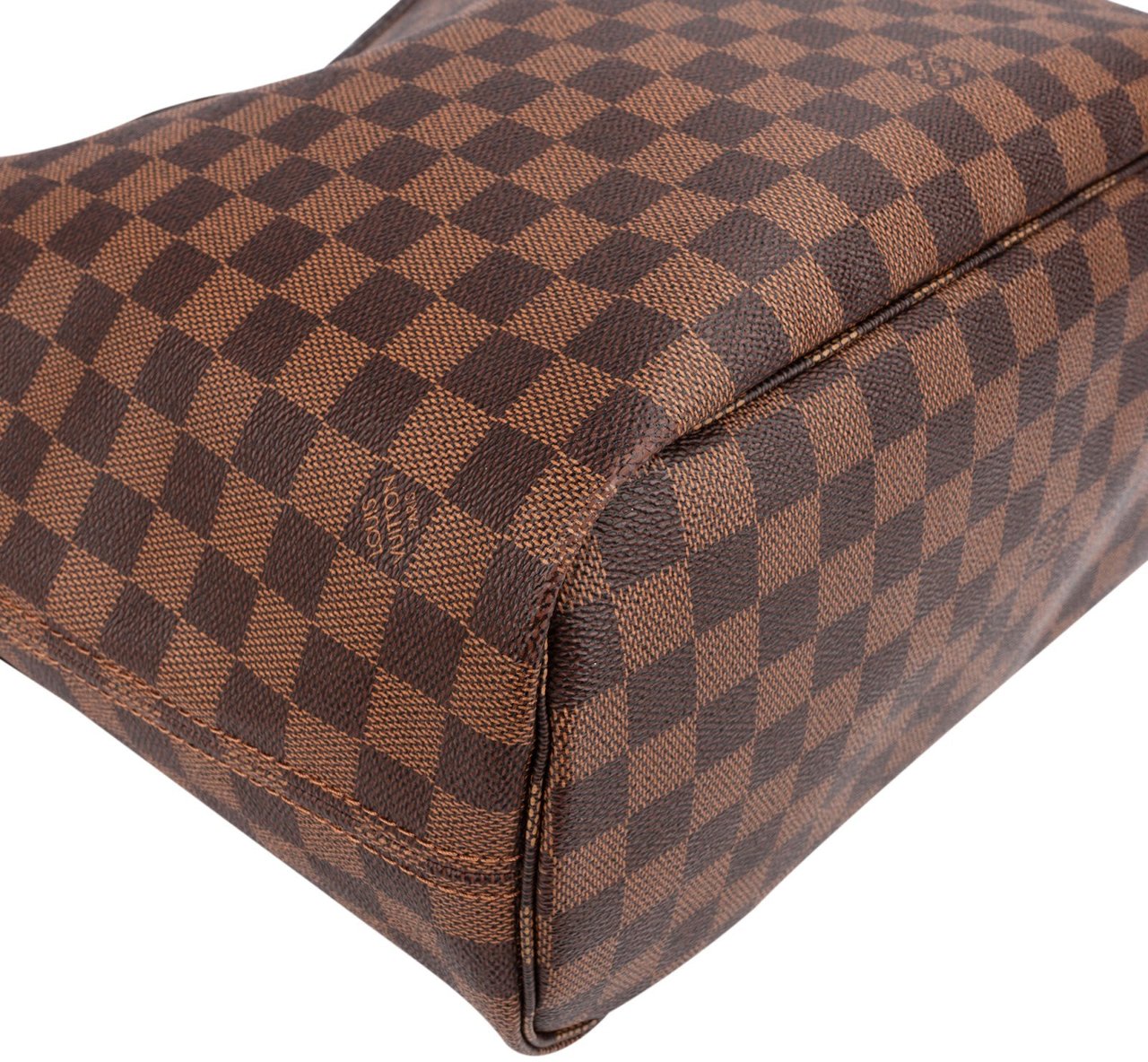 Louis Vuitton Monogram Damier Ebene Neverfull MM Shoulder Bag Bruin