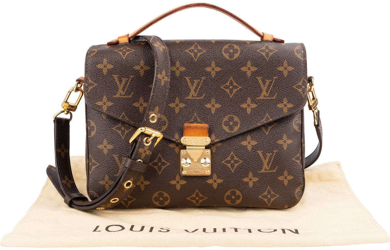 Louis Vuitton Monogram Canvas Pochette Métis Handbag Bruin