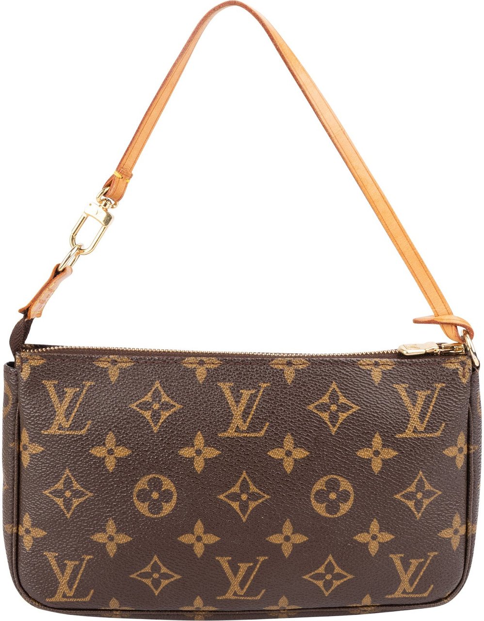 Louis Vuitton Monogram Canvas Pochette Accessoires Handbag Bruin