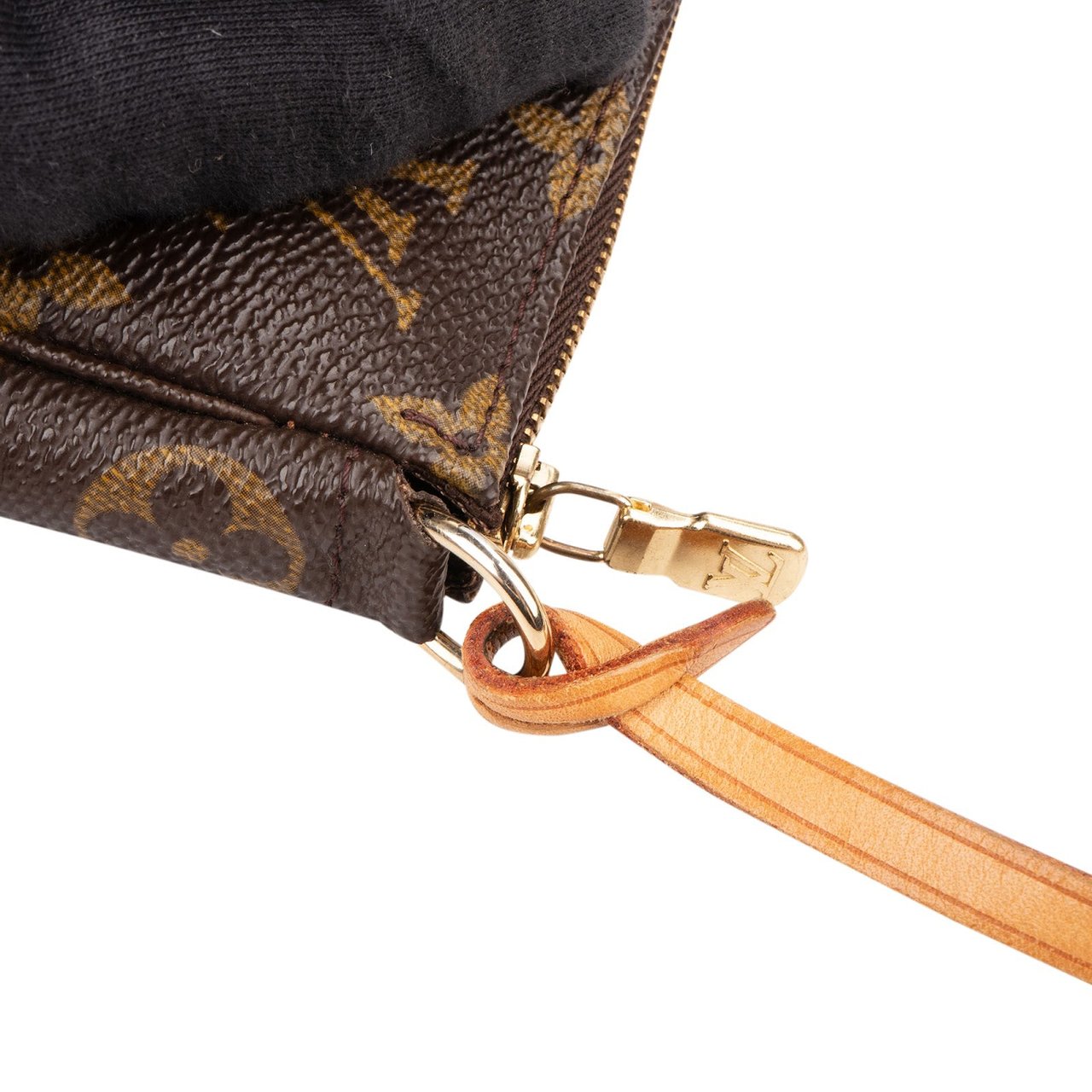 Louis Vuitton Monogram Canvas Pochette Accessoires Handbag Bruin