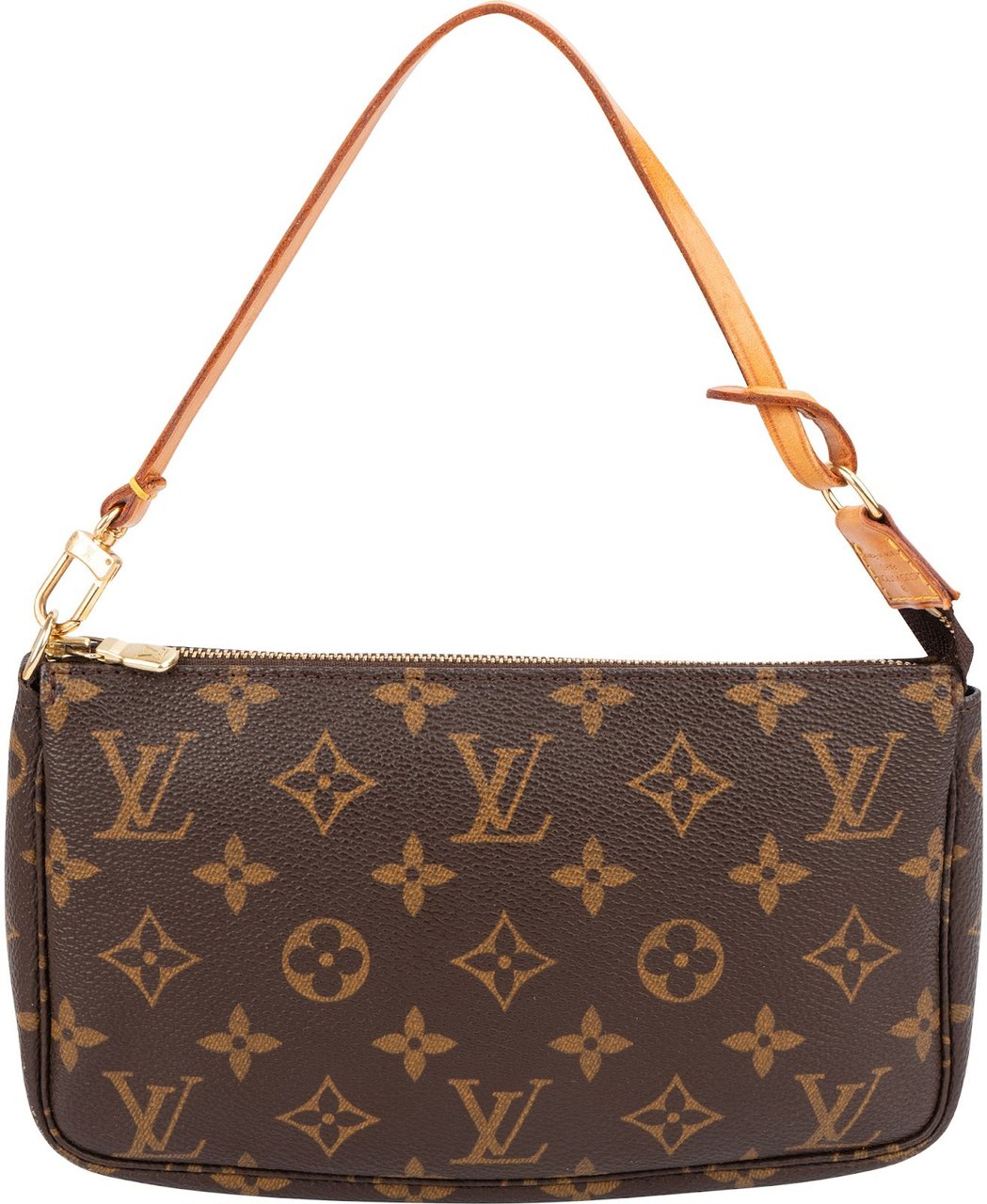 Louis Vuitton Monogram Canvas Pochette Accessoires Handbag Bruin