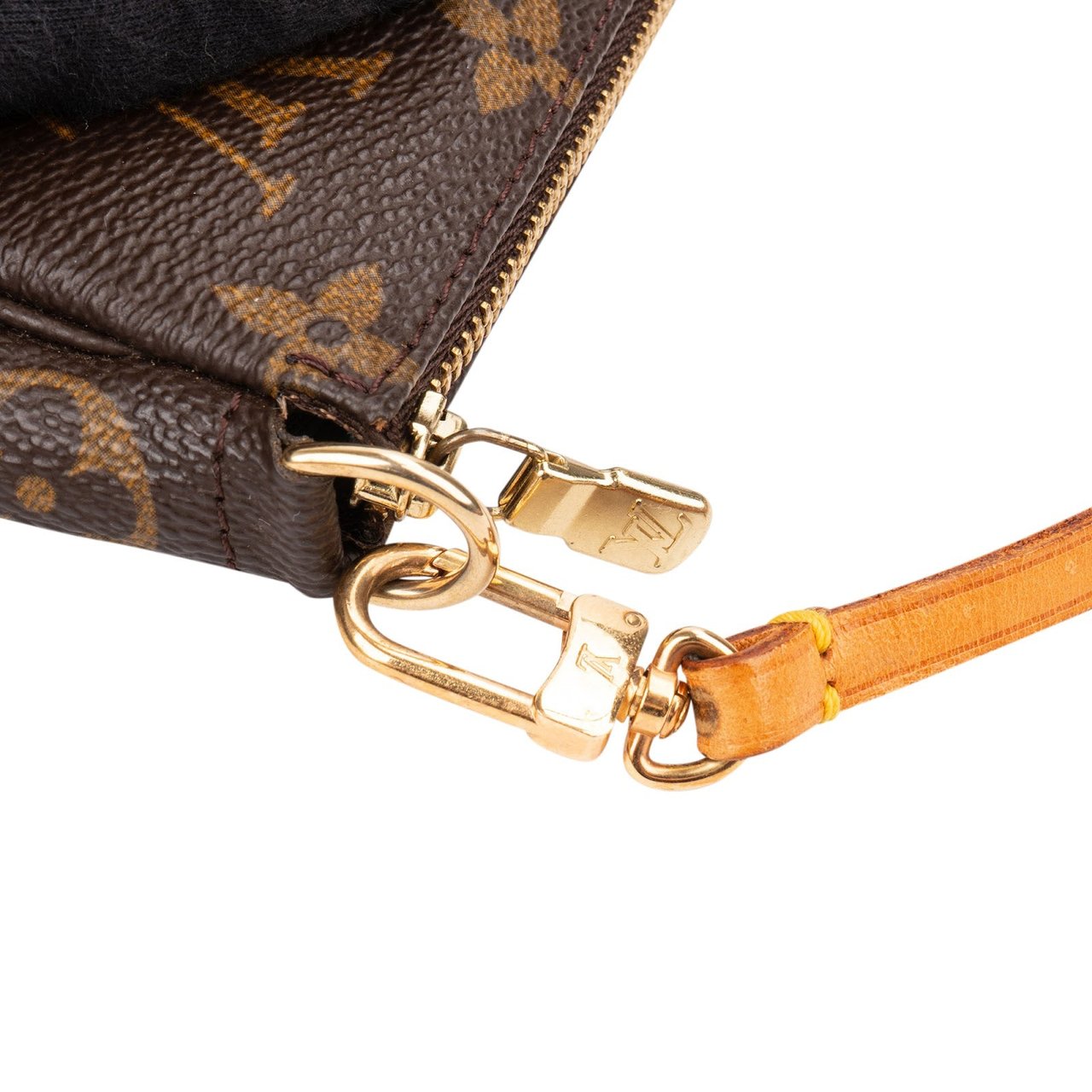 Louis Vuitton Monogram Canvas Pochette Accessoires Handbag Bruin