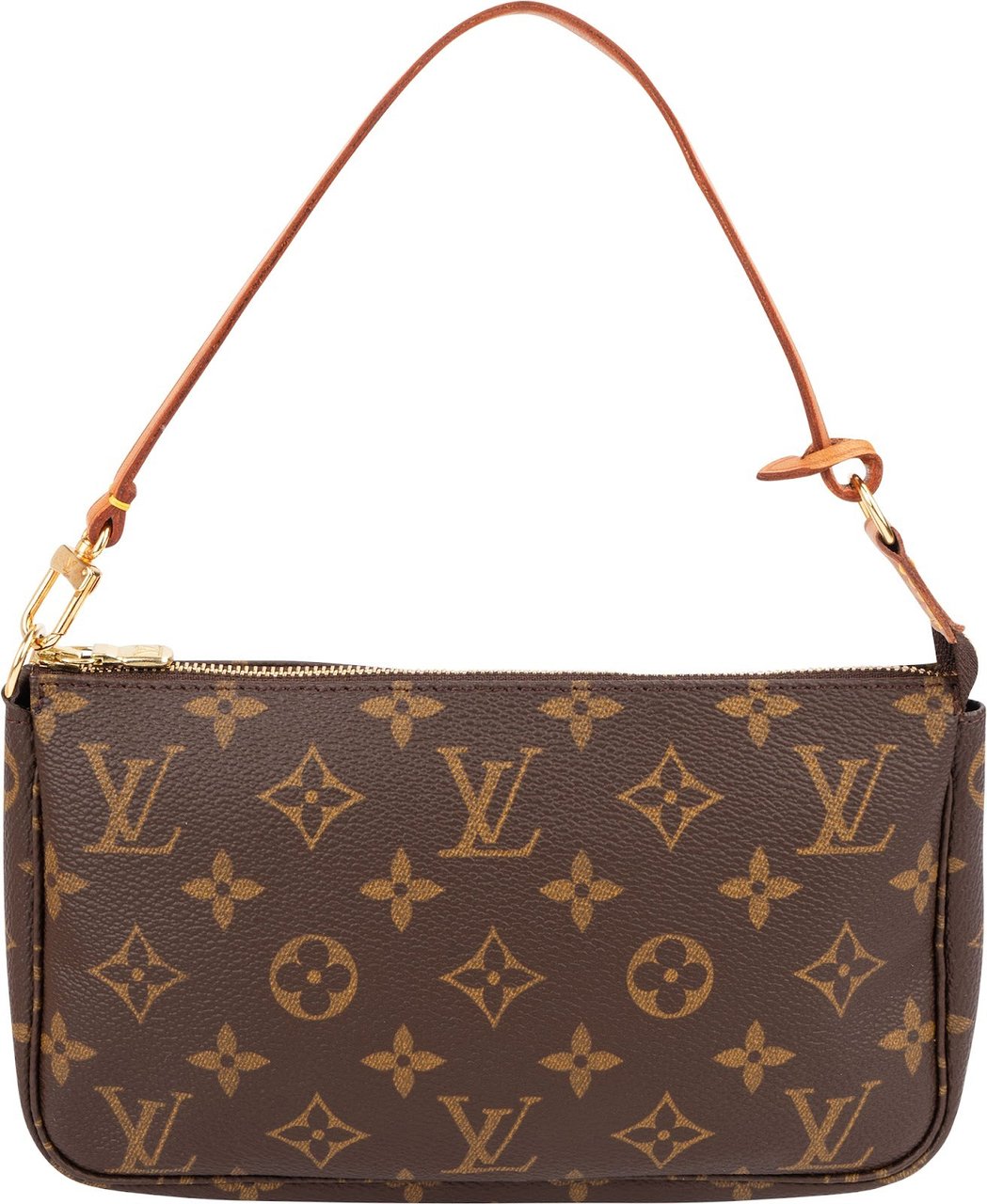 Louis Vuitton Monogram Canvas Pochette Accessoires Handbag Bruin