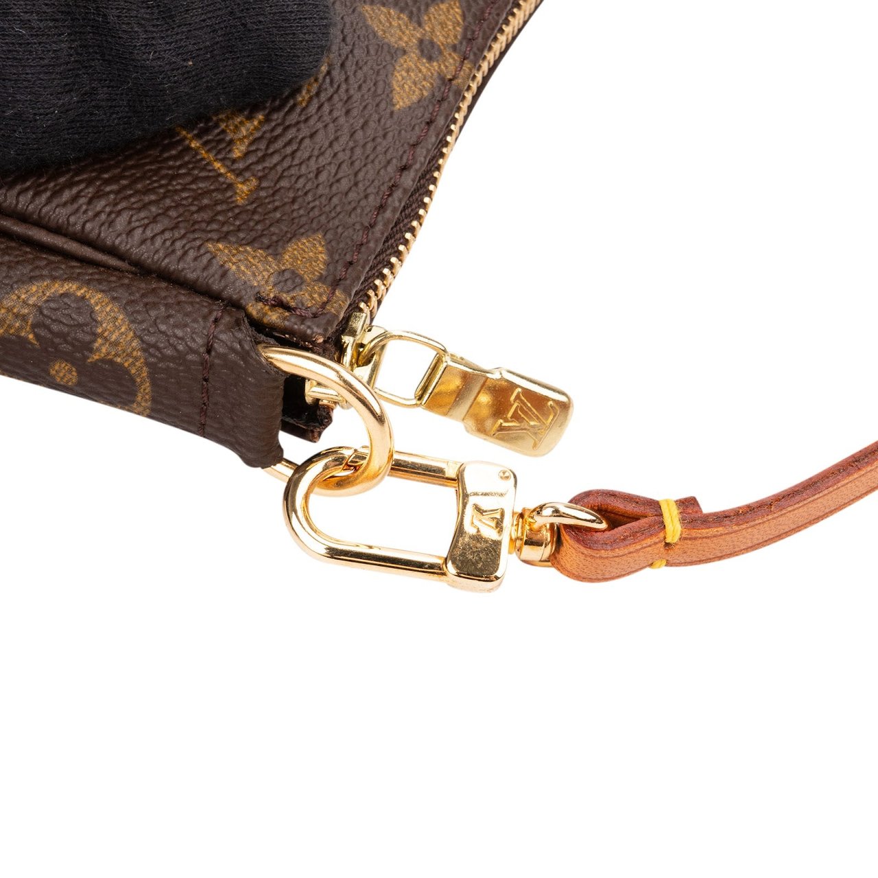 Louis Vuitton Monogram Canvas Pochette Accessoires Handbag Bruin
