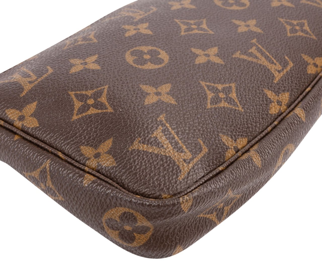 Louis Vuitton Monogram Canvas Pochette Accessoires Handbag Bruin