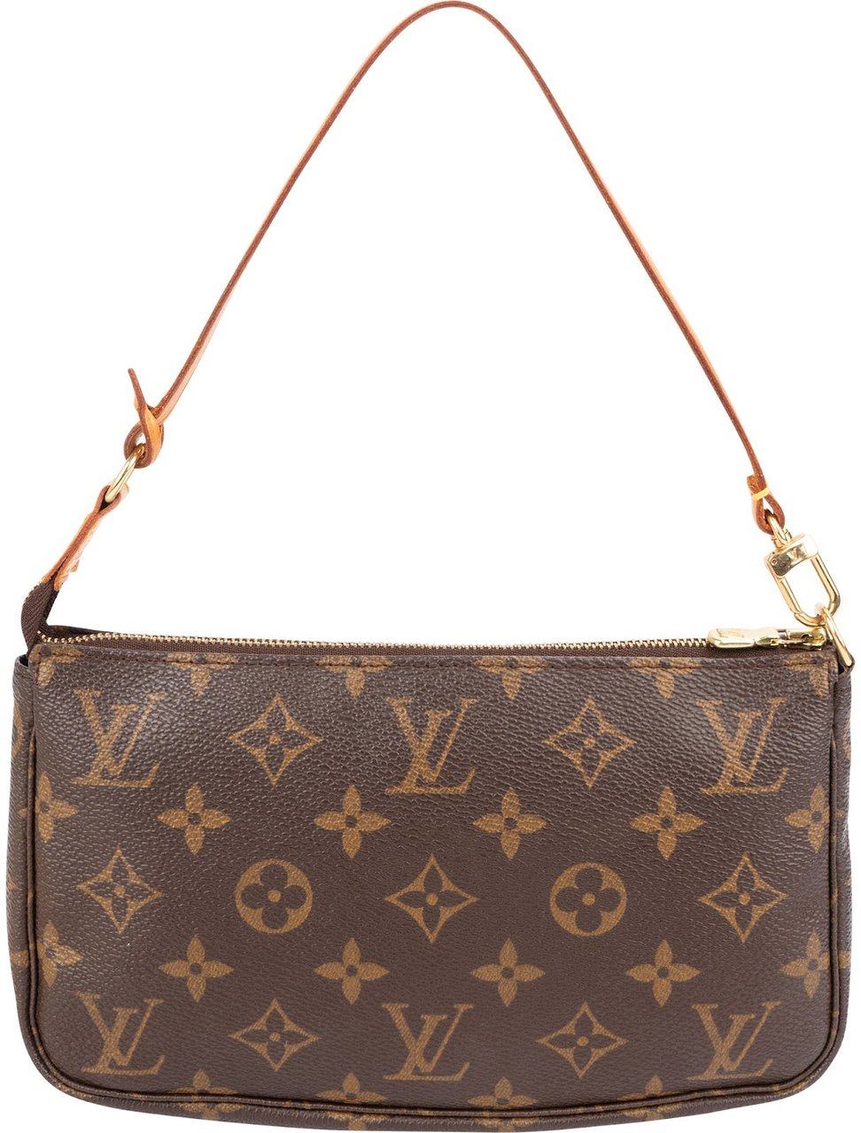 Louis Vuitton Monogram Canvas Pochette Accessoires Handbag Bruin