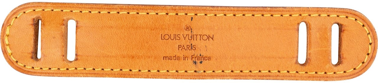 Louis Vuitton Vachetta Leather Shoulder Strap Pad Schulterstück Bruin