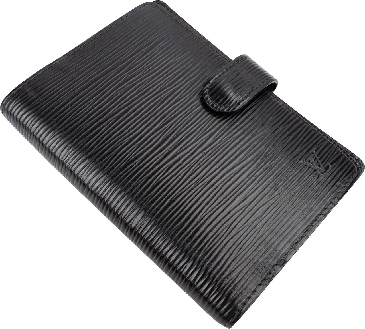 Louis Vuitton Noir Epi Leather Agenda PM Zwart