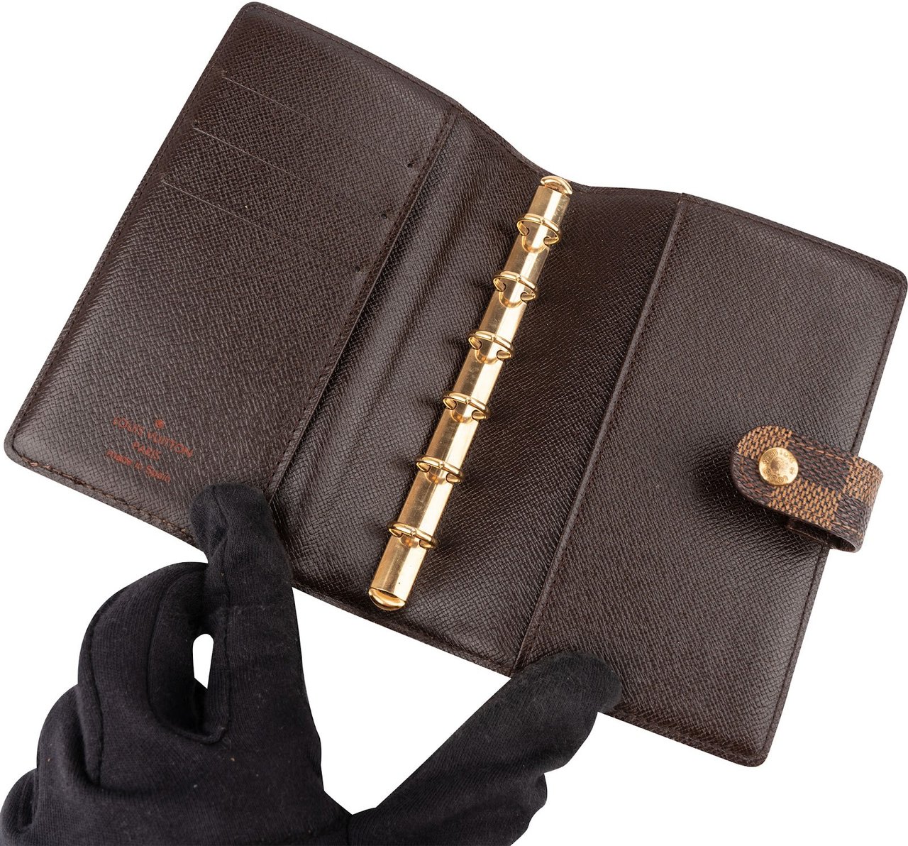 Louis Vuitton Monogram Damier Ebene Canvas Agenda PM Bruin