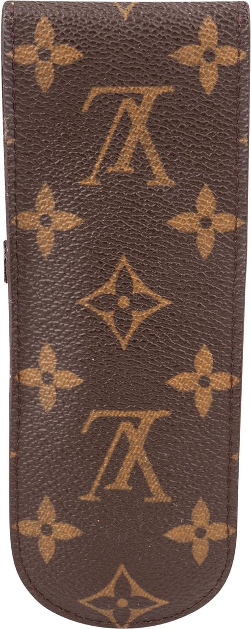 Louis Vuitton Monogram Canvas Stylo Pencil Etui Bruin