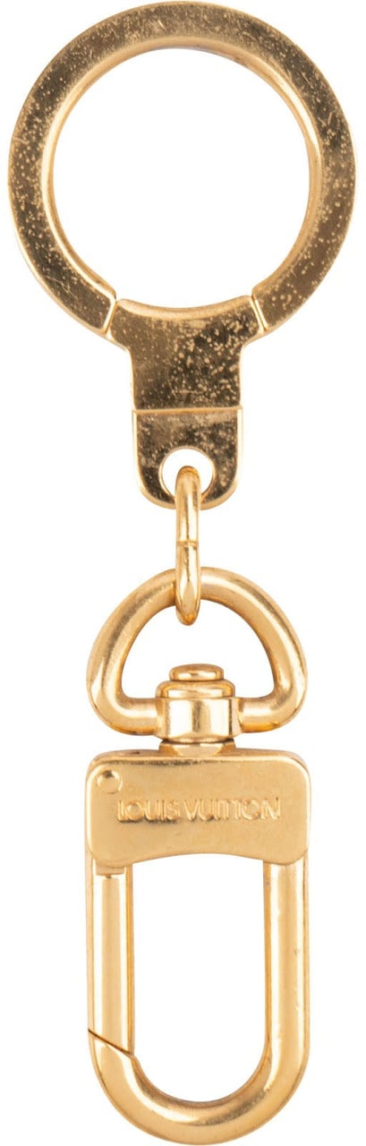 Louis Vuitton Golden Key Ring Bag Charm Pendant Pochette Extension Goud