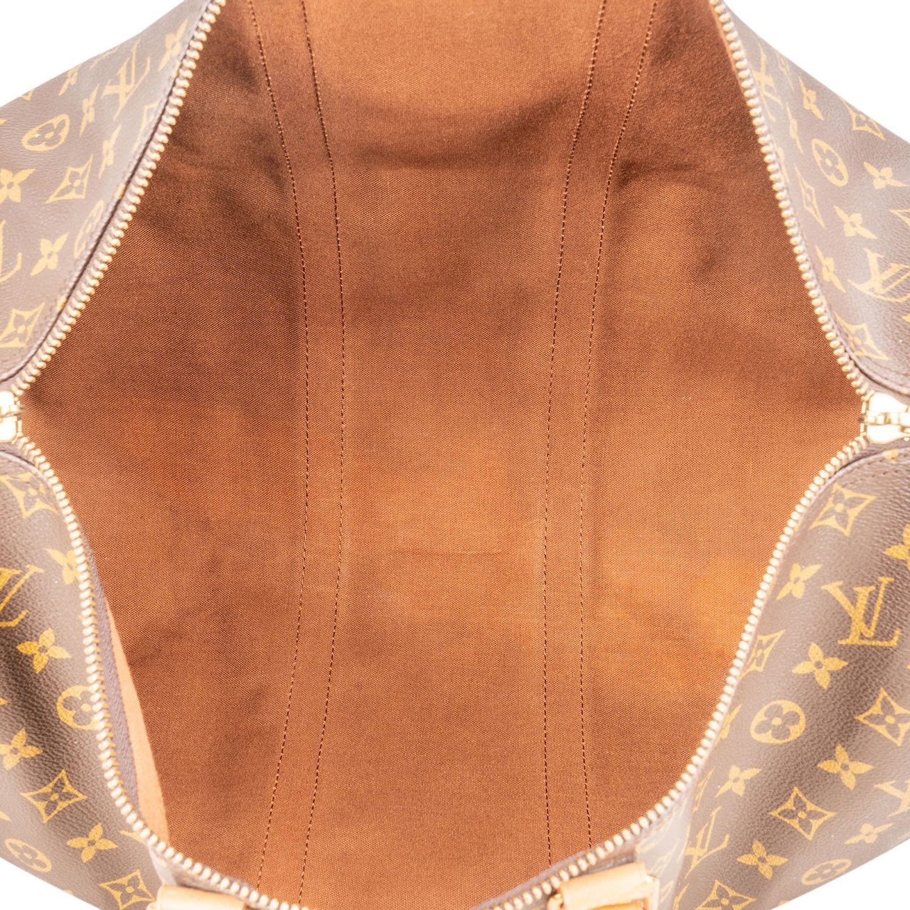 Louis Vuitton Monogram Canvas Keepall 45 Bandoulière Travel Bag Bruin