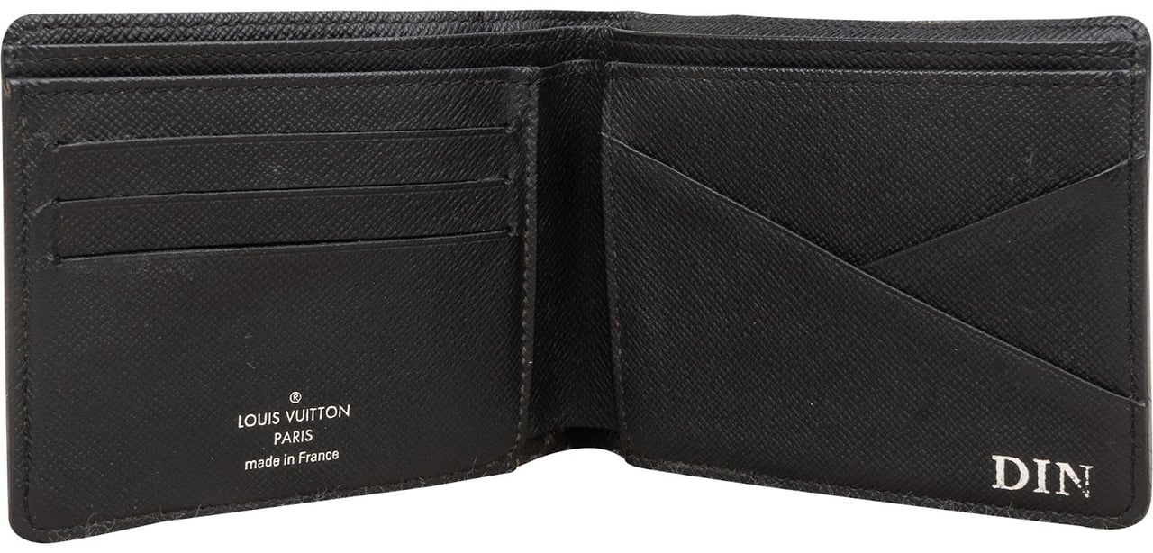 Louis Vuitton Canvas Monogram Eclipse Multiple Wallet Zwart