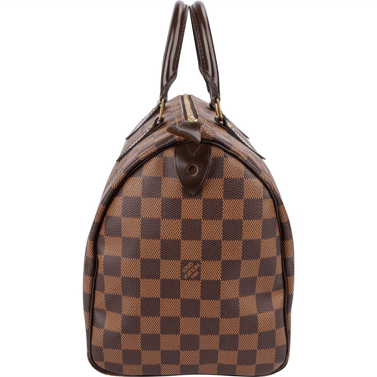 Louis Vuitton Monogram Damier Ebene Speedy 30 Handbag Bruin