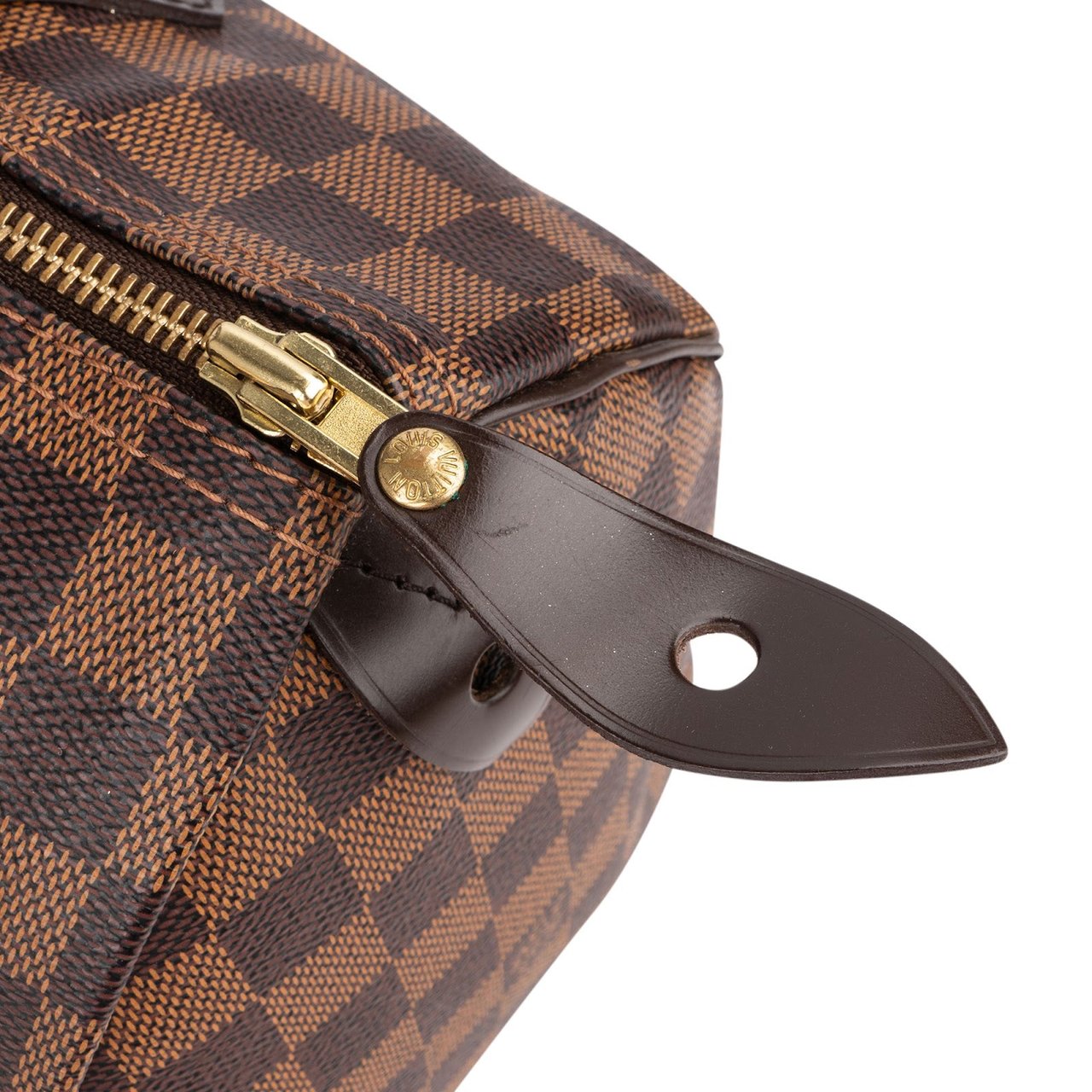 Louis Vuitton Monogram Damier Ebene Speedy 30 Handbag Bruin