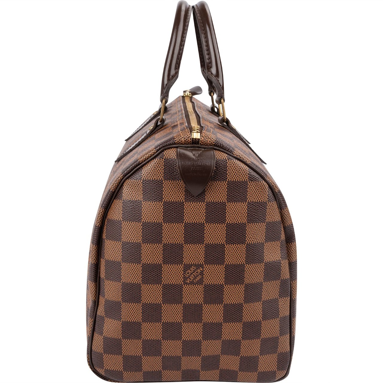 Louis Vuitton Monogram Damier Ebene Speedy 30 Handbag Bruin