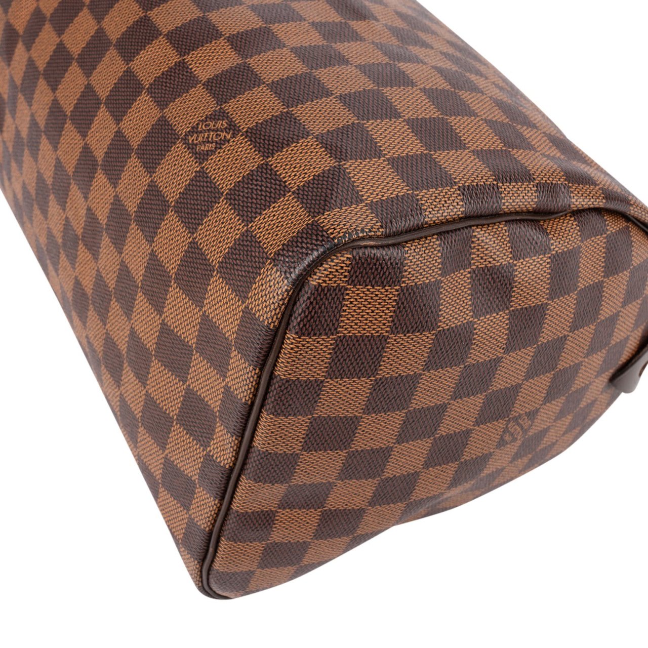 Louis Vuitton Monogram Damier Ebene Speedy 30 Handbag Bruin