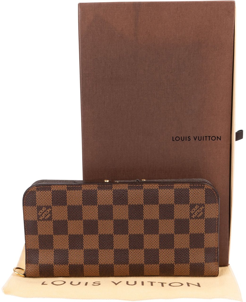Louis Vuitton Monogram Damier Ebene Insolite Wallet Bruin